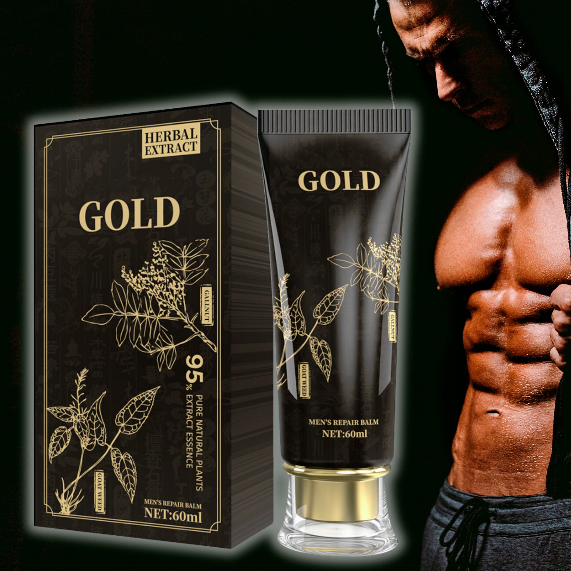 Med3000 Gold Gel for Men – Clinically Proven Topical Formula for Support and Strength